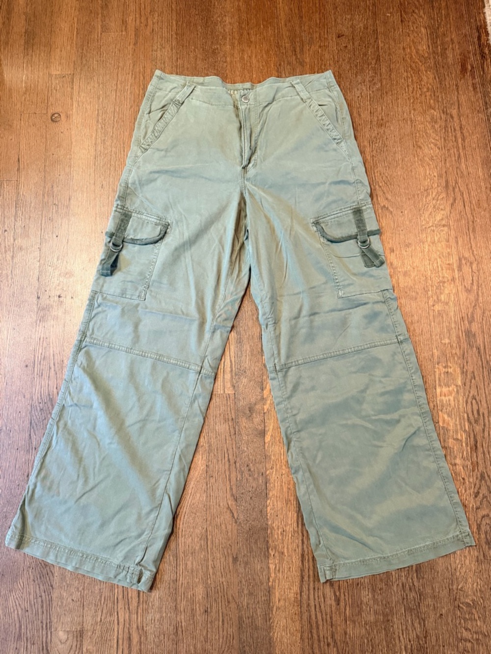 American Eagle Super High Rise Baggy Wide Leg Pants